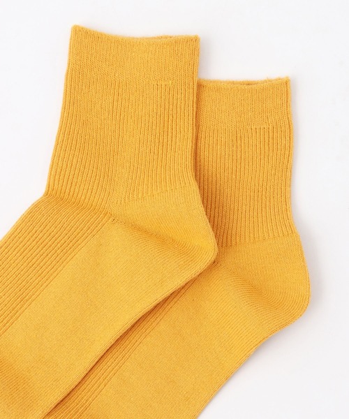 Honeys(ハニーズ)の「ショート丈リブソックス(ソックス/靴下・レディース・ホワイト/ブラック/オレンジ/イエロー/グリーン/レッド/ブルー/ベージュ・FREE)」の18枚目の写真