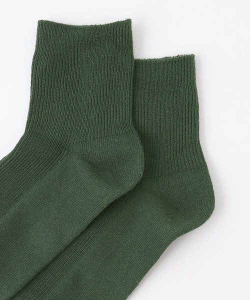 Honeys(ハニーズ)の「ショート丈リブソックス(ソックス/靴下・レディース・ホワイト/ブラック/オレンジ/イエロー/グリーン/レッド/ブルー/ベージュ・FREE)」の9枚目の写真