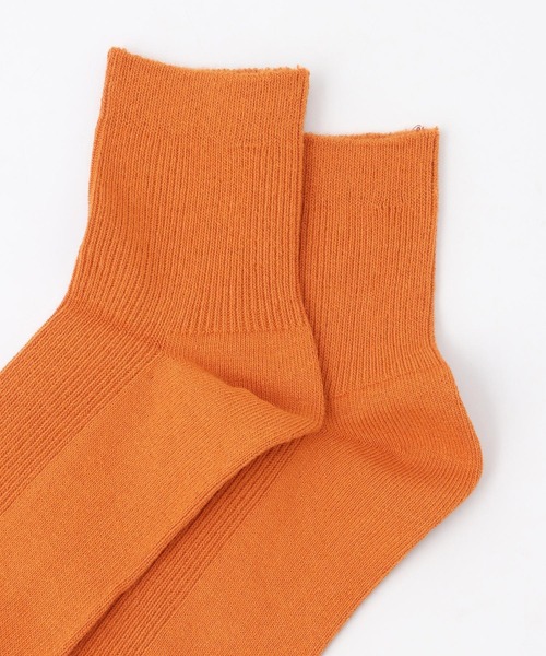 Honeys(ハニーズ)の「ショート丈リブソックス(ソックス/靴下・レディース・ホワイト/ブラック/オレンジ/イエロー/グリーン/レッド/ブルー/ベージュ・FREE)」の22枚目の写真