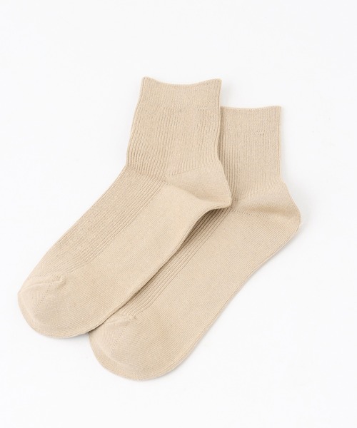 Honeys(ハニーズ)の「ショート丈リブソックス(ソックス/靴下・レディース・ホワイト/ブラック/オレンジ/イエロー/グリーン/レッド/ブルー/ベージュ・FREE)」の11枚目の写真