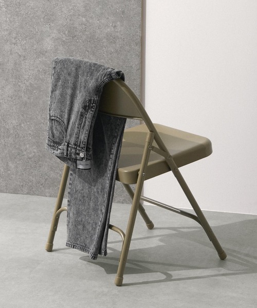 EMMA CLOTHES（エマクローズ）の「ヴィンテージライクワイドテーパードデニムパンツ EMMA CLOTHES（デニムパンツ・メンズ・ブラック/ネイビー/グレー/サックスブルー/インディゴブルー/ブルー系/ブラック系/グレー系/ブルー系2・S/M/L）」の10枚目の写真