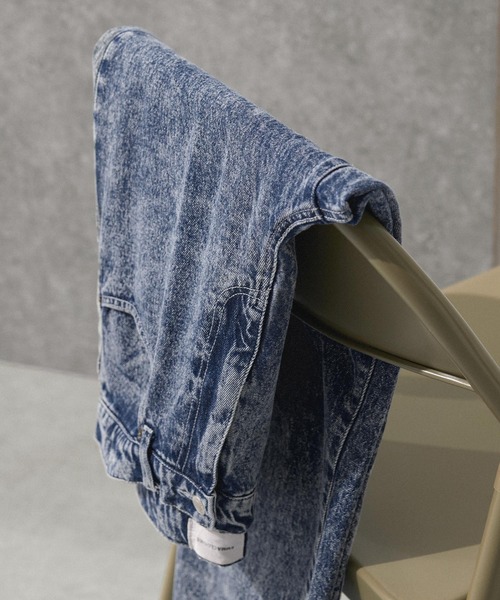 EMMA CLOTHES（エマクローズ）の「ヴィンテージライクワイドテーパードデニムパンツ EMMA CLOTHES（デニムパンツ・メンズ・ブラック/ネイビー/グレー/サックスブルー/インディゴブルー/ブルー系/ブラック系/グレー系/ブルー系2・S/M/L）」の16枚目の写真