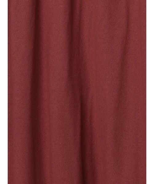 Samansa Mos2 blue（サマンサモスモスブルー）の「肩タックサイドスリットワンピース（ワンピース・レディース・レッド/カーキ/ブラック・ﾌﾘ-）」の19枚目の写真