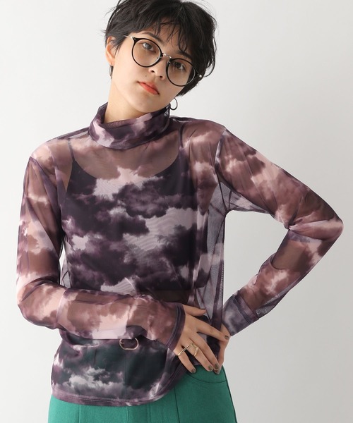 RAGEBLUE(レイジブルー)の「マーブルシアータートル(Tシャツ/カットソー・レディース・グレー/ブルー・FREE)」の7枚目の写真