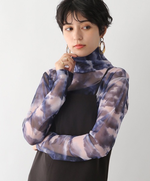 RAGEBLUE(レイジブルー)の「マーブルシアータートル(Tシャツ/カットソー・レディース・グレー/ブルー・FREE)」の9枚目の写真