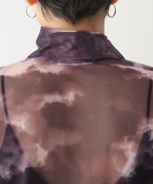 RAGEBLUE(レイジブルー)の「マーブルシアータートル(Tシャツ/カットソー・レディース・グレー/ブルー・FREE)」の4枚目の写真