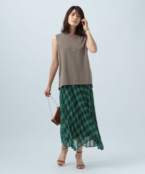 BAYFLOW(ベイフロー)の「ガラムジプリーツスカート(スカート・レディース・ライトグレー/ブラック/グリーン/ブルー・SMALL/MEDIUM)」の12枚目の写真