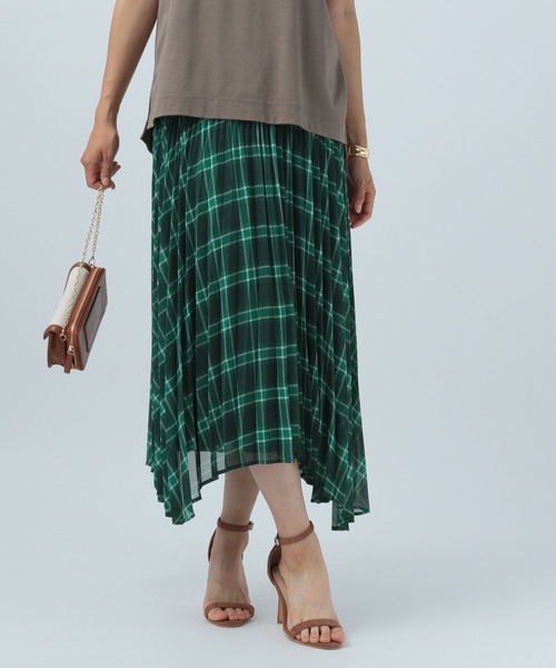 BAYFLOW(ベイフロー)の「ガラムジプリーツスカート(スカート・レディース・ライトグレー/ブラック/グリーン/ブルー・SMALL/MEDIUM)」の13枚目の写真