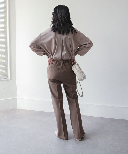 Chillfar（チルファー）の「スタンドカラータックブラウス（シャツ/ブラウス・レディース・ホワイト/ブラック/グレイッシュベージュ/カーキ系・FREE）」の20枚目の写真