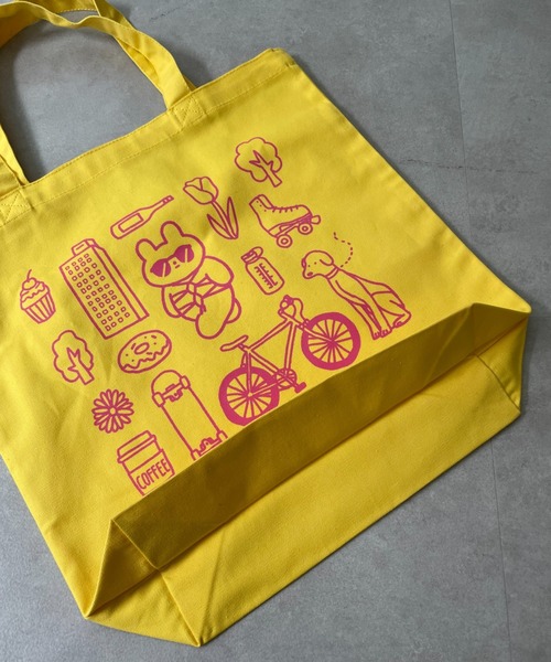 CIAOPANIC(チャオパニック)の「【きっこうちゃん×CIAOPANIC】コラボバッグ(HAVE A NICE DAY!)(トートバッグ・メンズ・イエロー/ライム/ピンク/アイボリー/ブラック・FREE)」の15枚目の写真