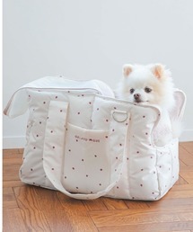 GELATO PIQUE 犬用キャリーバッグ　⭐︎美品⭐︎ CAT＆DOG モチーフ柄ミニサイズキャリーバッグ＜いぬのきもち