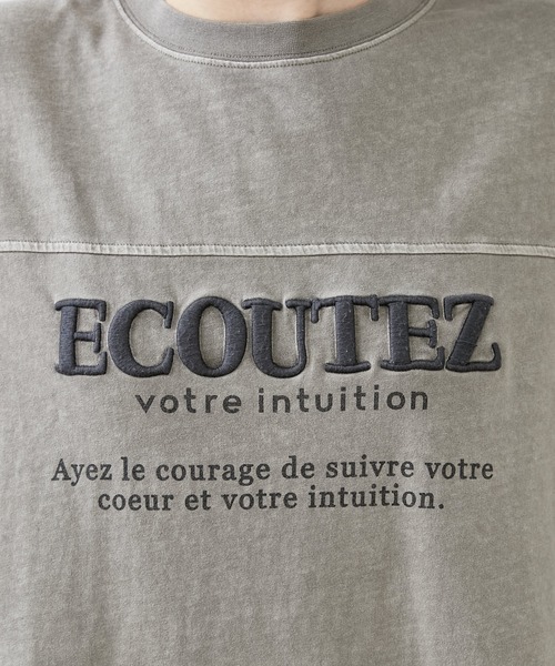 PUAL CE CIN(ピュアルセシン)の「シリコン刺繍ピグメントTシャツ(Tシャツ/カットソー・レディース・ブラック/グリーン系その他/グレイッシュベージュ/ピンク・FREE)」の16枚目の写真