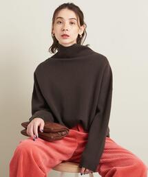 ミラノリブ タートルネックニットプルオーバー -ウォッシャブル-