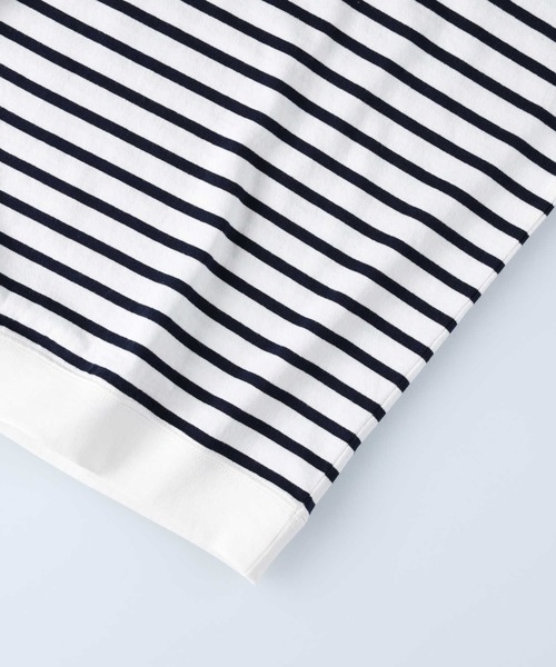 BACK NUMBER（バックナンバー）の「【BACK NUMBER】ヘビーウェイトボーダーロンT（Tシャツ/カットソー・メンズ・ネイビー/ホワイト/ブラック/ライトグリーン・M/S/XL/L/LARGE/MEDIUM/X-LARGE/SMALL）」の18枚目の写真