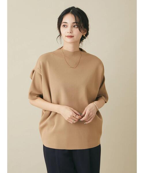 CRAFT STANDARD BOUTIQUE(クラフトスタンダードブティック)の「超軽量アップスリーブニットプルオーバー *(ニット/セーター・レディース・ブラック/ブルーグリーン/ベージュ/イエロー・FREE)」の18枚目の写真