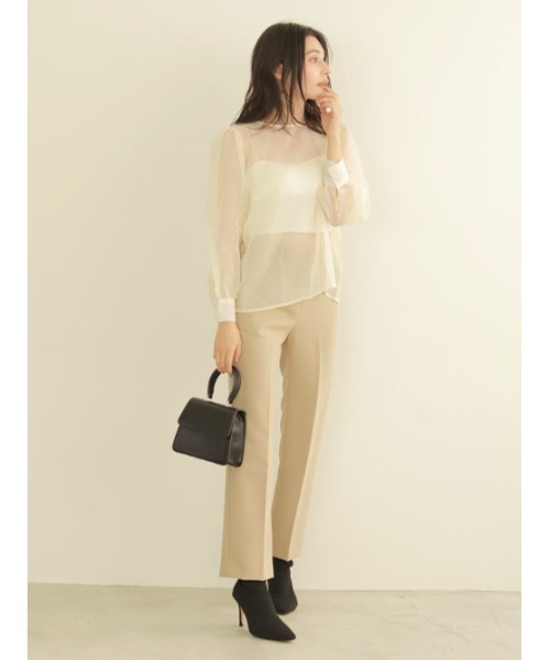 ACYM(アシーム)の「Moody color スラックス(スラックス・レディース・ベージュ/アイボリー・SMALL/MEDIUM)」の1枚目の写真