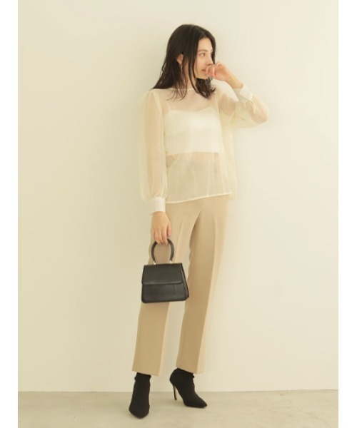 ACYM(アシーム)の「Moody color スラックス(スラックス・レディース・ベージュ/アイボリー・SMALL/MEDIUM)」の5枚目の写真