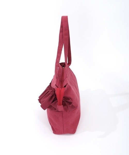 axes femme（アクシーズファム）の「Ａ４フリルトートバッグ（トートバッグ・レディース・ブラック/ピンク/キナリ・FREE）」の5枚目の写真