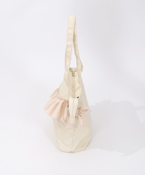 axes femme（アクシーズファム）の「Ａ４フリルトートバッグ（トートバッグ・レディース・ブラック/ピンク/キナリ・FREE）」の14枚目の写真