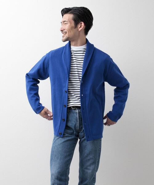 NOLLEY'S goodman(ノーリーズグッドマン)の「ミラノリブ ショールカラーカーディガン(カーディガン/ボレロ・メンズ・パープル/ネイビー/ベージュ系その他/ブルー系その他/イエロー/ブルー・XL/M/S/L)」の18枚目の写真