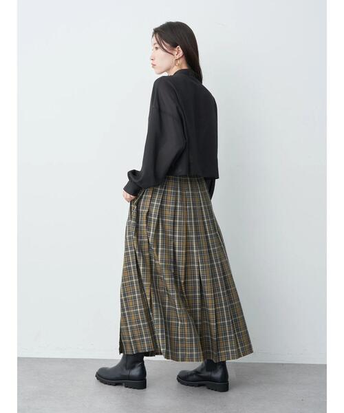 earth music&ecology（アースミュージックアンドエコロジー）の「クロップドボックスシャツ（シャツ/ブラウス・レディース・ブラック/オフホワイト/ピンク/ブルー・FREE）」の16枚目の写真