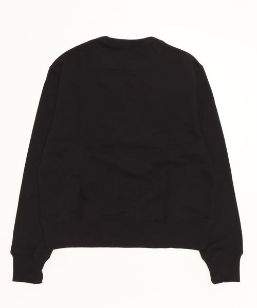Guess（ゲス）の「Triangle Logo Crew-Neck Fleece Sweat（スウェット・レディース・ブラック/ホワイト・SMALL/MEDIUM/X-SMALL）」の3枚目の写真