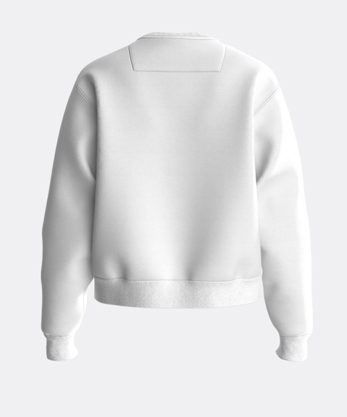 Guess（ゲス）の「Triangle Logo Crew-Neck Fleece Sweat（スウェット・レディース・ブラック/ホワイト・SMALL/MEDIUM/X-SMALL）」の7枚目の写真