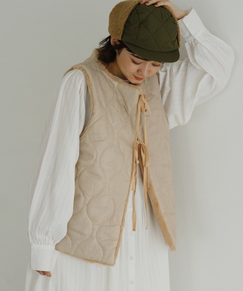 Crisp（クリスプ）の「ドビーストライプシャツワンピース（シャツワンピース・レディース・オレンジ/ホワイト/カーキ・FREE）」の17枚目の写真