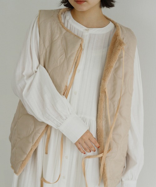 Crisp（クリスプ）の「ドビーストライプシャツワンピース（シャツワンピース・レディース・オレンジ/ホワイト/カーキ・FREE）」の21枚目の写真