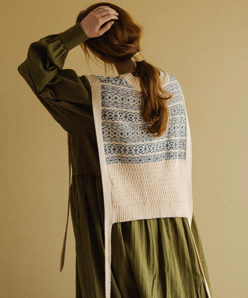 Crisp（クリスプ）の「ドビーストライプシャツワンピース（シャツワンピース・レディース・オレンジ/ホワイト/カーキ・FREE）」の10枚目の写真