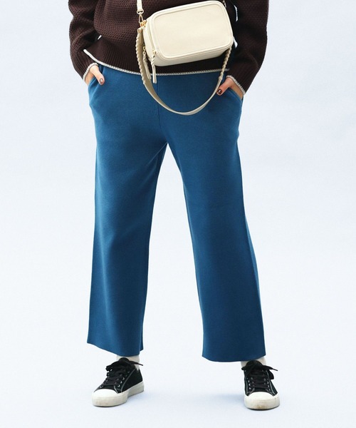 niko and...(ニコアンド)の「洗えるなめらかアソートニットパンツ(その他パンツ・レディース・ブルー/ブラック/チャコール/ネイビー/グリーン/ブラウン/レッド/ホワイト/ダークグレー/ベージュ・MEDIUM/LARGE)」の9枚目の写真