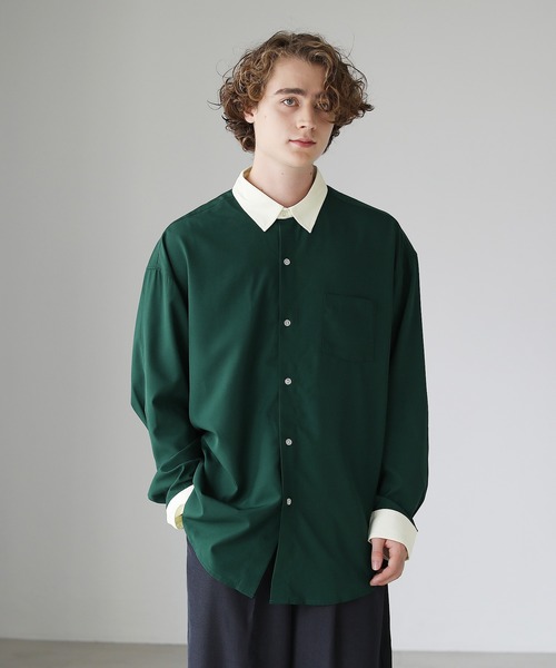 ETELIO（エテリオ）の「ビッグシルエットリラクシングクレリックシャツ 