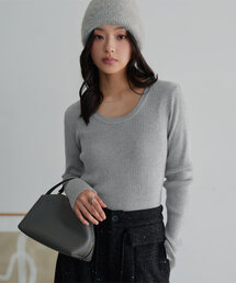 KOBE LETTUCE（コウベレタス）の「ベーシックリブニットトップス（ニット/セーター）」