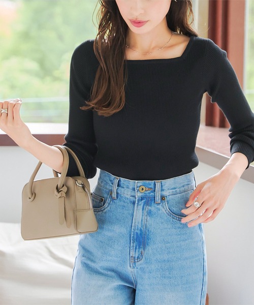 KOBE LETTUCE（コウベレタス）の「ベーシックリブニットトップス（ニット/セーター・レディース・ブルーグレー/ブラック/ベージュ系1/ブラック系2/ベージュ系3/ブルー系2/ベージュ系/ブラック系1/ベージュ系2/ブラック系/ブルー系/ブルー系1/ホワイト系/オフホワイト/ホワイト系2/グリーン系/ブラウン系/ホワイト系1/ネイビー系/ブラウン系2/グリーン/ネイビー/グリーン系2/ネイビー系2/ネイビー系1/グリーン系1/ブラウン系1/モカ/ピンク系/ブルー系4/ピンク系1/ブルー系5/ブルー系6/ピンク系2/ブルー系3/ピンク/ベージュ系4/オリーブ系/ベージュ系7/ベージュ系5/オリーブ系1/オリーブ系2/ベージュ系6/パープル系/ピンク系4/ブルー系7/ネイビー系3/ピンク系6/ブラウン系3/ホワイト系3/ベージュ系8/ブラック系3/ピンク系3/ピンク系5/オレンジ/オレンジ系/レッド系/サックスブルー系1/ライトグレー系1/ホワイト系その他2/カーキ系/イエロー系/パープル系2/イエロー系1/ライトグレー系2/サックスブルー系2/カーキ系1/ホワイト系その他3/オレンジ系1/レッド系1/イエロー系2/サックスブルー系3/オレンジ系2/カーキ系2/ホワイト系その他4/ライトグレー系4/レッド系2/ラベンダー/サックスブルー系/カーキ/イエロー/レッド/ホワイト系その他/ライトグレー系/スカイブルー系2/ライトグリーン系2/ライトグリーン系1/スカイブルー系3/スカイブルー系1/ライトグリーン系/スカイブルー系/ライトグリーン/ライトイエロー系3/ライトイエロー系/ライトイエロー系1/ライトイエロー系2/グレー系/グレー系1/グレー系2/グレー系4/ライトピンク/ピンク系その他2/ピンク系その他3/ピンク系その他/グレー系5/ブルー系8/ネイビー系4/チャコール/グレー系7/ブラック系4/ベージュ系9/グレー系6/ピンク系7/ブラウン系4/ホワイト系4/ワイン/ホワイト×ブラック/ホワイト系その他7/ホワイト系その他6/ホワイト系その他5/レッド系5/レッド系4/レッド系3/ピンク系その他5/ピンク系その他6/ピンク系その他7/ピンク系その他4/ライトグレー系5/ライトグレー系3・L/M/L1/L3/M1/M3/L2/M2/M4/M5）」の17枚目の写真