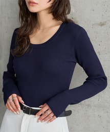 KOBE LETTUCE（コウベレタス）の「ベーシックリブニットトップス（ニット/セーター）」