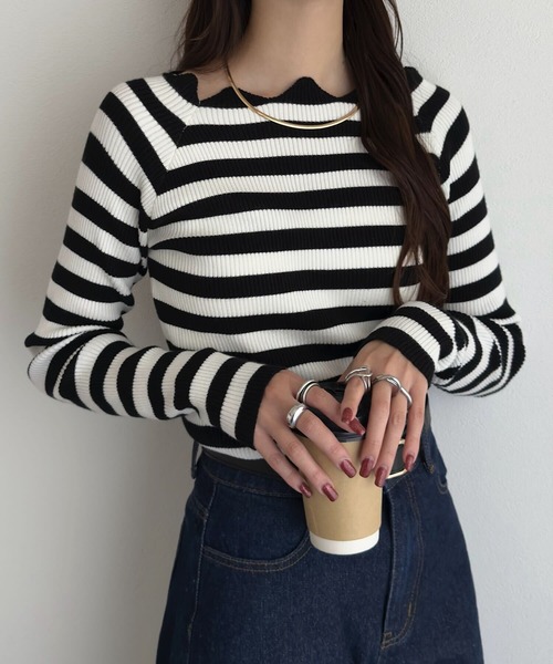 KOBE LETTUCE（コウベレタス）の「ベーシックリブニットトップス（ニット/セーター・レディース・ブルーグレー/ブラック/ベージュ系1/ブラック系2/ベージュ系3/ブルー系2/ベージュ系/ブラック系1/ベージュ系2/ブラック系/ブルー系/ブルー系1/ホワイト系/オフホワイト/ホワイト系2/グリーン系/ブラウン系/ホワイト系1/ネイビー系/ブラウン系2/グリーン/ネイビー/グリーン系2/ネイビー系2/ネイビー系1/グリーン系1/ブラウン系1/モカ/ピンク系/ブルー系4/ピンク系1/ブルー系5/ブルー系6/ピンク系2/ブルー系3/ピンク/ベージュ系4/オリーブ系/ベージュ系7/ベージュ系5/オリーブ系1/オリーブ系2/ベージュ系6/パープル系/ピンク系4/ブルー系7/ネイビー系3/ピンク系6/ブラウン系3/ホワイト系3/ベージュ系8/ブラック系3/ピンク系3/ピンク系5/オレンジ/オレンジ系/レッド系/サックスブルー系1/ライトグレー系1/ホワイト系その他2/カーキ系/イエロー系/パープル系2/イエロー系1/ライトグレー系2/サックスブルー系2/カーキ系1/ホワイト系その他3/オレンジ系1/レッド系1/イエロー系2/サックスブルー系3/オレンジ系2/カーキ系2/ホワイト系その他4/ライトグレー系4/レッド系2/ラベンダー/サックスブルー系/カーキ/イエロー/レッド/ホワイト系その他/ライトグレー系/スカイブルー系2/ライトグリーン系2/ライトグリーン系1/スカイブルー系3/スカイブルー系1/ライトグリーン系/スカイブルー系/ライトグリーン/ライトイエロー系3/ライトイエロー系/ライトイエロー系1/ライトイエロー系2/グレー系/グレー系1/グレー系2/グレー系4/ライトピンク/ピンク系その他2/ピンク系その他3/ピンク系その他/グレー系5/ブルー系8/ネイビー系4/チャコール/グレー系7/ブラック系4/ベージュ系9/グレー系6/ピンク系7/ブラウン系4/ホワイト系4/ワイン/ホワイト×ブラック/ホワイト系その他7/ホワイト系その他6/ホワイト系その他5/レッド系5/レッド系4/レッド系3/ピンク系その他5/ピンク系その他6/ピンク系その他7/ピンク系その他4/ライトグレー系5/ライトグレー系3・L/M/L1/L3/M1/M3/L2/M2/M4/M5）」の10枚目の写真