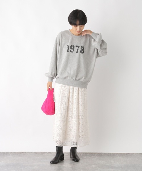 LEPSIM（レプシィム）の「レイヤードレーススカート　164346（スカート・レディース・ブラック/オフホワイト・FREE）」の3枚目の写真