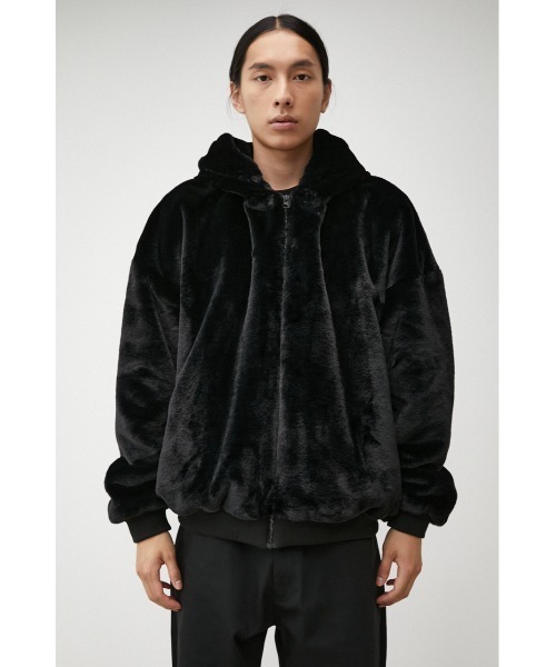 AZUL by moussy（アズールバイマウジー）の「FUR HOODIE BLOUSON/ファーフーディーブルゾン（ブルゾン・メンズ・ベージュ/ホワイト/ブラック・FREE）」の16枚目の写真