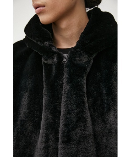 AZUL by moussy（アズールバイマウジー）の「FUR HOODIE BLOUSON/ファーフーディーブルゾン（ブルゾン・メンズ・ベージュ/ホワイト/ブラック・FREE）」の19枚目の写真