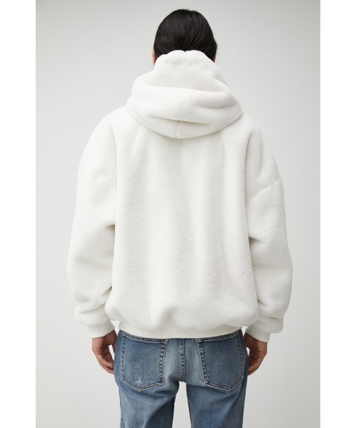 AZUL by moussy（アズールバイマウジー）の「FUR HOODIE BLOUSON/ファーフーディーブルゾン（ブルゾン・メンズ・ベージュ/ホワイト/ブラック・FREE）」の9枚目の写真