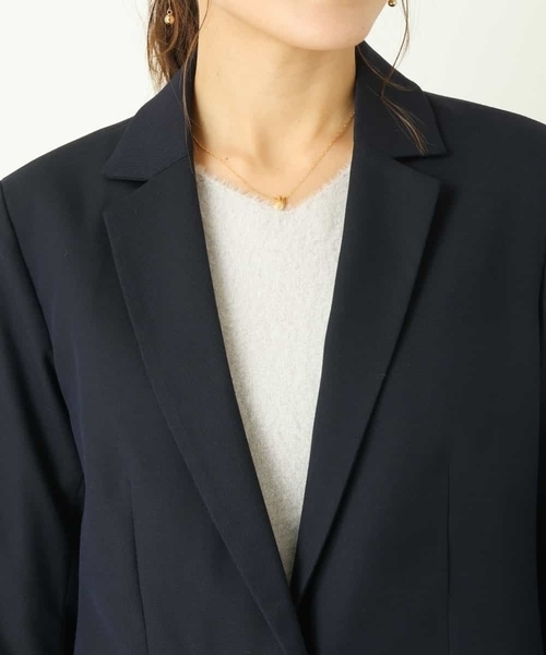 a.v.v（アーヴェヴェ）の「【セットアップ対応】テーラードジャケット【CARREMAN】（テーラードジャケット・レディース・ネイビー・36/38/34/40/42）」の9枚目の写真