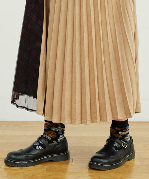 FRAPBOIS（フラボア）の「スウェードチュール スカート（スカート・レディース・ブラック/ベージュ・0/1）」の17枚目の写真