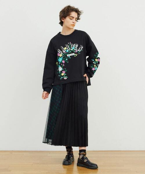 FRAPBOIS（フラボア）の「スウェードチュール スカート（スカート・レディース・ブラック/ベージュ・0/1）」の13枚目の写真