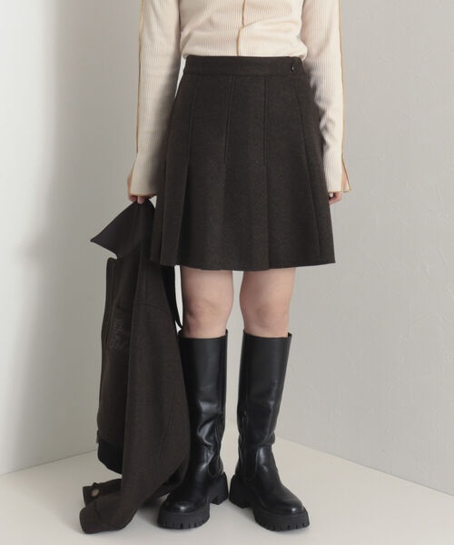 onulsoha（オヌルソハ）の「【セットアップ可能】タックプリーツミニスカート（スカート・レディース・オリーブ/グレー・36/38）」の10枚目の写真