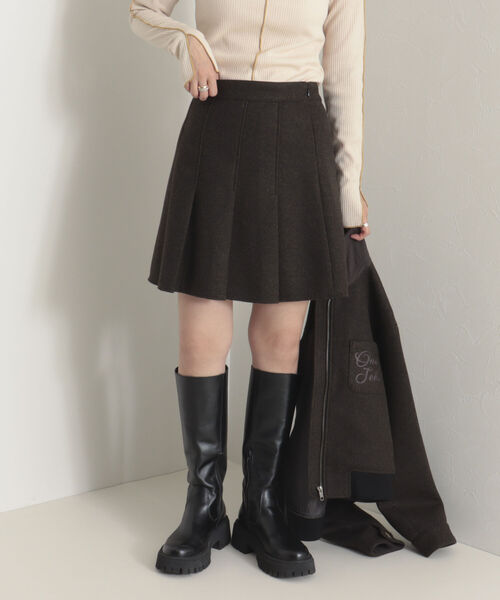 onulsoha（オヌルソハ）の「【セットアップ可能】タックプリーツミニスカート（スカート・レディース・オリーブ/グレー・36/38）」の11枚目の写真