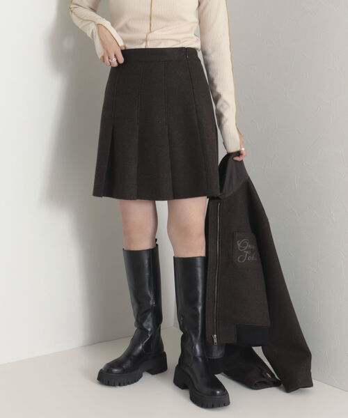 onulsoha（オヌルソハ）の「【セットアップ可能】タックプリーツミニスカート（スカート・レディース・オリーブ/グレー・36/38）」の12枚目の写真