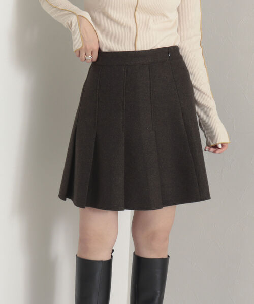 onulsoha（オヌルソハ）の「【セットアップ可能】タックプリーツミニスカート（スカート・レディース・オリーブ/グレー・36/38）」の16枚目の写真