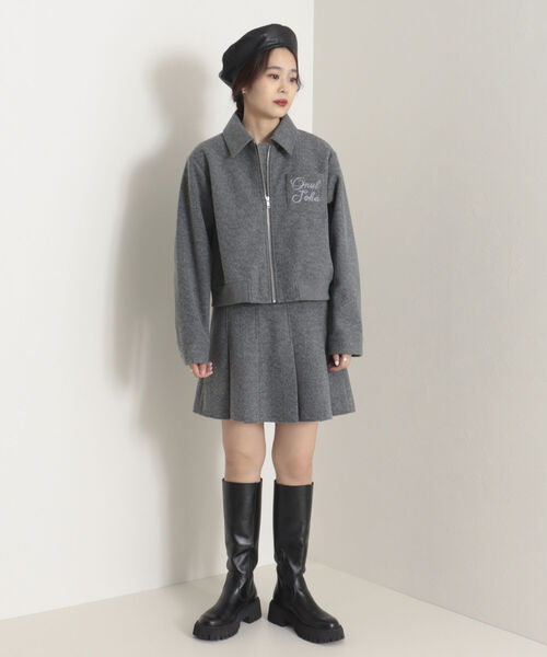 onulsoha（オヌルソハ）の「【セットアップ可能】タックプリーツミニスカート（スカート・レディース・オリーブ/グレー・36/38）」の18枚目の写真