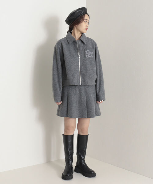 onulsoha（オヌルソハ）の「【セットアップ可能】タックプリーツミニスカート（スカート・レディース・オリーブ/グレー・36/38）」の19枚目の写真