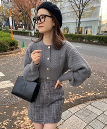 one after another NICE CLAUP | NC刺繍ケーブルカーディガン(カーディガン/ボレロ)